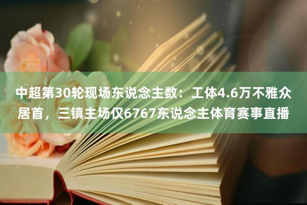 中超第30轮现场东说念主数：工体4.6万不雅众居首，三镇主场仅6767东说念主体育赛事直播