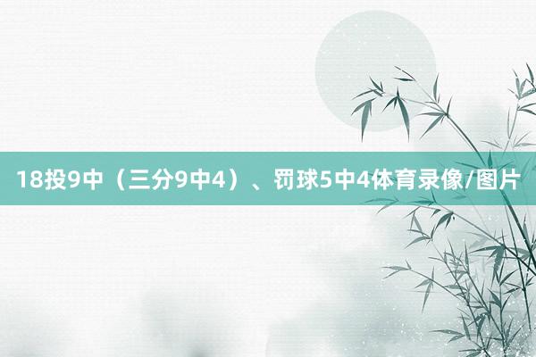 18投9中（三分9中4）、罚球5中4体育录像/图片