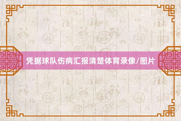 凭据球队伤病汇报清楚体育录像/图片