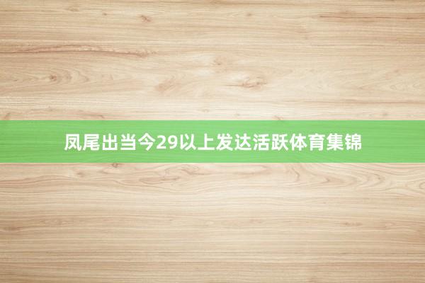 凤尾出当今29以上发达活跃体育集锦