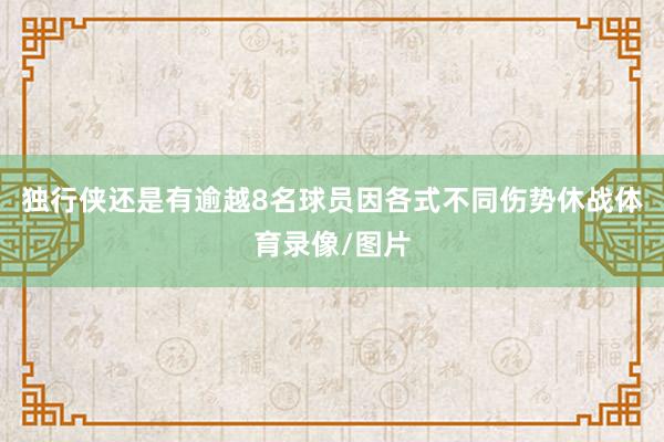 独行侠还是有逾越8名球员因各式不同伤势休战体育录像/图片